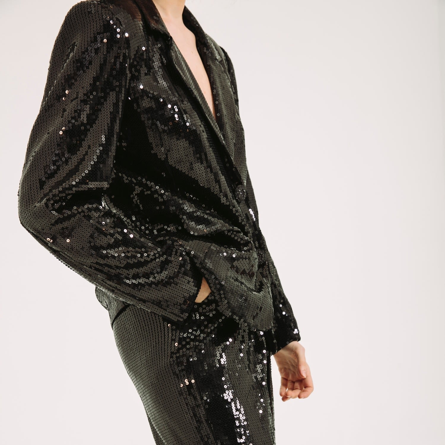 Sequin blazer cheap suit